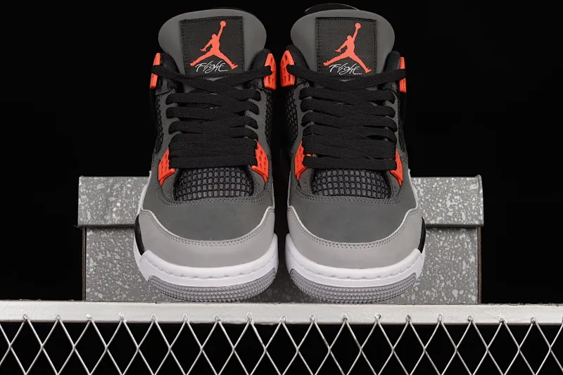 All Categories Air Jordan Jordan Series Basketball Shoes Air Jordan 4 Special Price Air Jordan 4 Retro "Infrared" AJ4 Joe 4 Black Gray Infrared DH6927-061